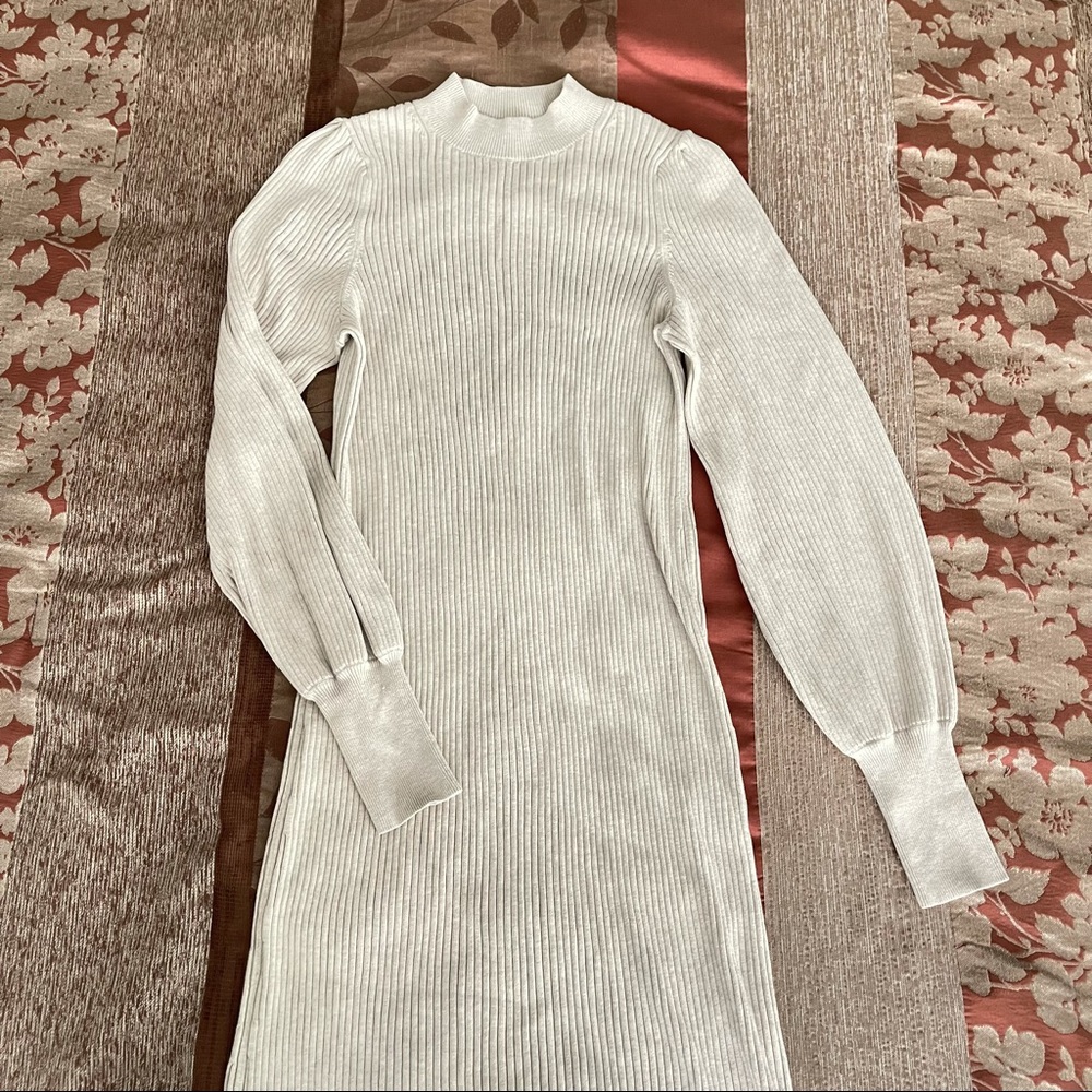 Banana Republic Puff Sleeve Sweater Dress